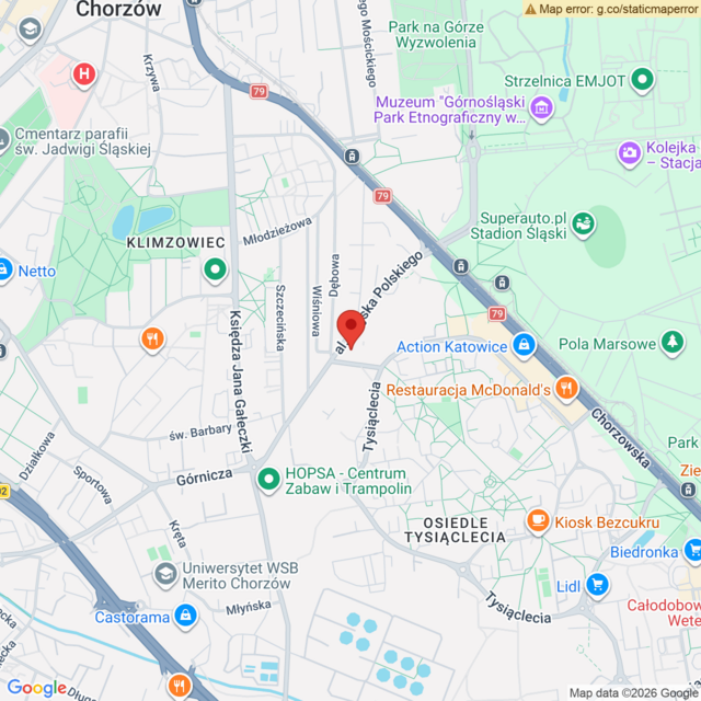 Lokalizacja Toyota Professional Chorzów